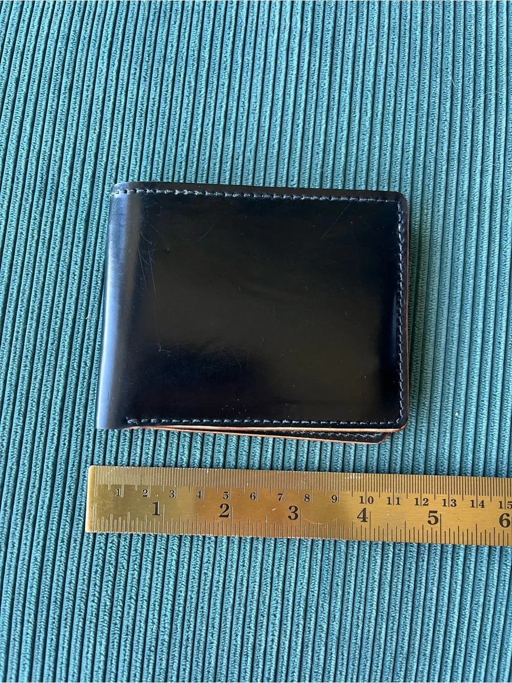 New Ashland Leather Johnny the Fox Wallet 100% Black Shell Cordovan Bifold Short